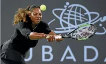  ?? GETTY IMAGES ?? Serena Williams, pictured playing in December, has found it harder than she anticipate­d to return to tennis after having a baby.