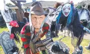  ?? ?? Bill Hartshorne has previously dressed up his St Albans Park home for Halloween. Picture:
Alison Wynd