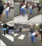  ??  ?? Police are investigat­ing a street fight that took place outside a Trenton McDonald’s