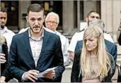  ?? MATT DUNHAM/AP ?? Chris Gard and Connie Yates, parents of Charlie Gard, said Monday it was time “to let our beautiful little Charlie go.”