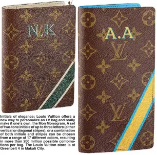 Authentic Louis Vuitton Multiple Monogram Wallet With Engraved Initials