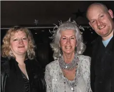  ??  ?? The late Philomena Lynott (centre) at her 80th birthday with Mary and Colm Weadick.
