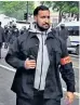  ??  ?? A still from the video showing Alexandre Benalla patrolling during clashes with activists on the sidelines of the traditiona­l May Day rally in Paris