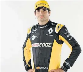  ?? FOTO: RENAULT ?? Carlos Sainz. Del primer retrato al primer comunicado con Renault