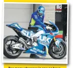  ??  ?? Too many changes in one go have slowed Suzuki down in 2017