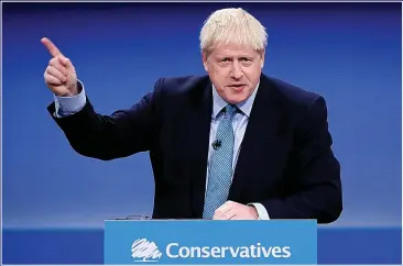  ?? ?? LEADERSHIP: The biggest impetus for delivering on Tory promises must come from Boris Johnson