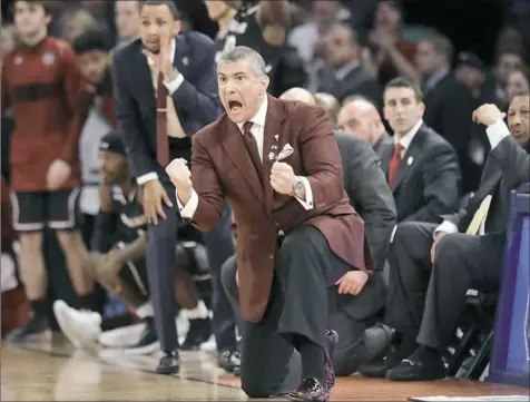  ??  ?? South Carolina coach Frank Martin has endured many changes in his his five years to get to college basketball's biggest stage.