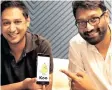  ?? ?? Mayank Bidawataka (R), Aprameya Radhakrish­na (L), co-founders, Koo