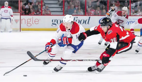  ?? JANA CHYTILOVA/GETTY IMAGES ?? The Montreal Canadiens’ Brendan Gallagher says he was the quintessen­tial student-athlete, and even got to skip a grade to be in his dad’s hockey academy.