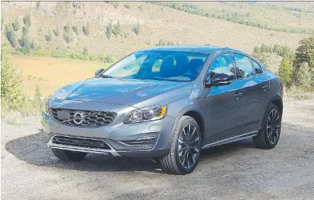  ?? BRIAN HARPER/DRIVING ?? The 2017 Volvo S60 Cross Country has a rugged, yet upscale side.