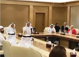  ??  ?? KUWAIT: Officials attend a seminar to introduce ‘KAFO’; a national e-platform that enables the search, connection and collaborat­ion among achievers in Kuwait. — KUNA