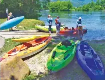  ?? STAFF FILE PHOTO BY ROBIN RUDD ?? Outdoor outfitters say supplies are running low for some products, such as kayaks and standup paddleboar­ds, as more people look for activities to do outside during the pandemic.