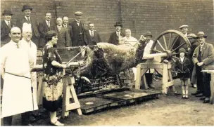  ??  ?? A proper Black Country ox roast