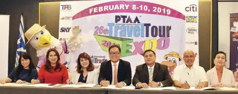  ??  ?? (From left) Philippine Airlines (PAL) activation manager Pinky Custodio, VP for marketing Ria Domingo, Marlene Dado Jante, PAL VP for sales Ryan Uy, Ritchie Tuano, PAL senior AVP Bong Velsquez and Patty Chiong.