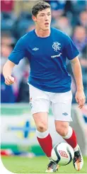  ??  ?? Perry in his Rangers days and at pre-season training yesterday