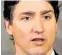  ??  ?? Justin Trudeau