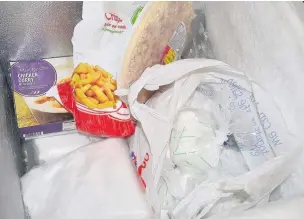  ??  ?? ●●Police found amphetamin­e and cannabis worth more than half a million pounds hidden alongside frozen chips, pizza and ready meals in freezers