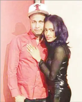  ??  ?? Vinny Loknath is pictured with wife Stacy Singh. (Facebook )