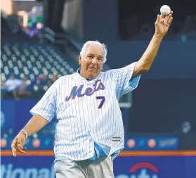  ?? JIM MCISAAC/TNS FILE PHOTO ?? New York Mets Hall of Famer Ed Kranepool, a member of the 1969 championsh­ip team, needs a kidney transplant and has been on a list seeking a suitable donor for the last six months.