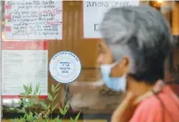  ?? (Marc Israel Sellem/The Jerusalem Post) ?? A RESTAURANT in Jerusalem displays its Tzohar kashrut certificat­e.