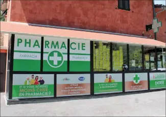  ?? (Photo A.D.S.) ?? La future annexe dépendra de la pharmacie de Breil-sur-Roya. Elle proposera un stock de médicament restreint.