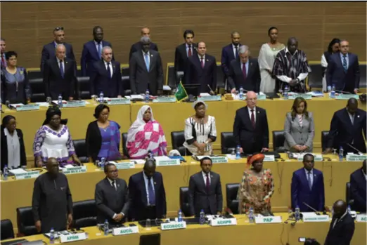  ??  ?? Delegates attend the 33rd Ordinary Session of the Assembly of Heads of State and Government of the African Union in Addis Ababa, Ethiopia, on February 9