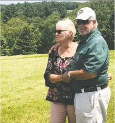  ?? REUTERS ?? Nick and Bobbi Ercoline, the famed couple featured on the Woodstock album cover, at the site recently.