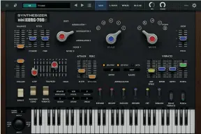  ?? ?? Modern extras include the ability to show miniKORG in 2D; so much more like a modern synth