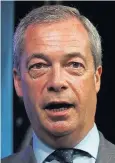  ??  ?? Nigel Farage backs Express