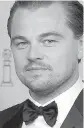  ??  ?? Leonardo DiCaprio is up for a best actor Oscar for his role in The Revenant.