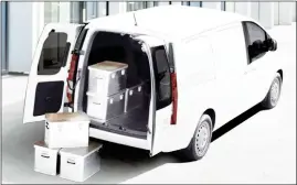  ?? ?? 17-inch steel wheels are standard fit. The interior is easily accessible thanks to generous openings. The cargo area can fit three Euro-sized pallets. The list of standard comfort and safety features is not too shabby.