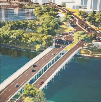  ??  ?? The council has set aside $14 million for the Isle of Capri bridge duplicatio­n design.