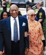  ?? AP PHOTO/MATT SLOCUM, FILE ?? Bill Cosby arrives with his wife, Camille, for his sexual assault trial at the Montgomery County Courthouse in Norristown, Pa. April 24.