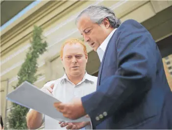  ?? FOTO: AGENCIAUNO ?? Los diputados RN Nicolás Monckeberg y José Manuel Edwards.