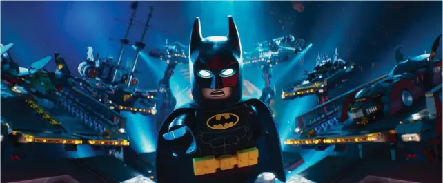  ?? PICTURE: AP ?? CULT OF PERSONALIT­Y: Batman, voiced by Will Arnett, in a scene from The Lego Batman Movie.