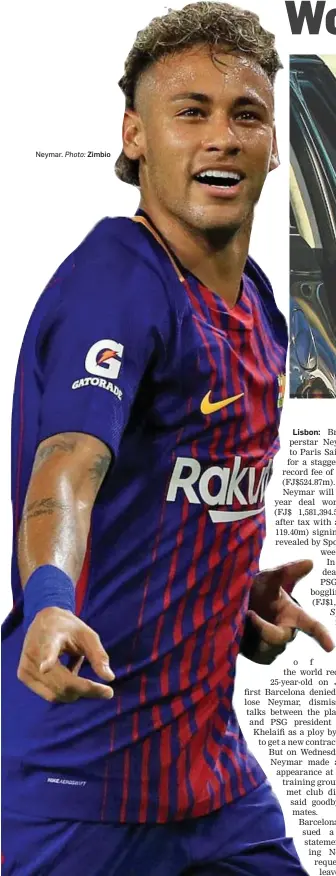  ?? Photo: Zimbio ?? Neymar.