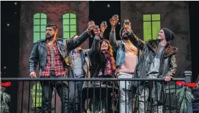  ?? SUPPLIED PHOTO ?? In June, an all-canadian cast of opera stars was featured in Saskatoon Opera’s main stage production of La Bohéme. Pictured, from left to right: Clarence Fraser, Marcel d’entremont, Janaka Welihinda and Brenden Friesen.