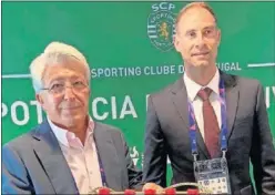  ??  ?? Cerezo,en el estadio José Alvalade antes del partido.