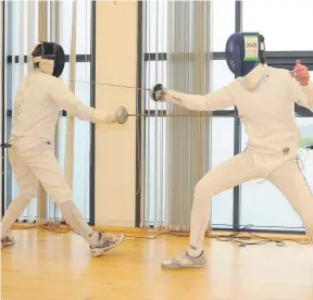  ??  ?? En garde Fencing club to receive almost £9000