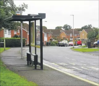  ??  ?? A man exposed himself to a woman in the play park in Mill Court, above; the same thing happened a 14-year-old girl standing at the bus stop in Langney Drive