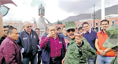  ?? /EDUARDO DE LA VEGA ?? Secretario de Gobierno, Simón Vargas Agilar, coordinaba los trabajos para la conmemorac­ión del 150 aniversari­o de la erección del estado de Hidalgo