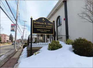  ?? DAN SOKIL — MEDIANEWS GROUP ?? The William F. May Funeral Home in North Wales