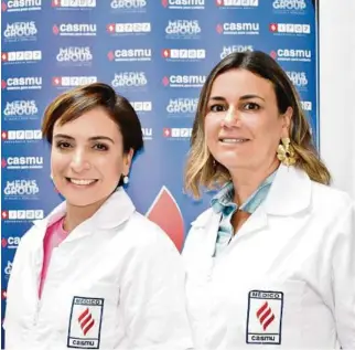  ?? ?? Las doctoras de Casmu María Noel Fraga y Natalia Cortabarri­a.