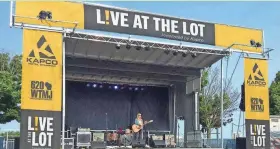  ?? COURTESY OF KAPCO ?? Kapco Metal Stamping is presenting “Live At The Lot,” a series of drive-in concerts and movies June 5 to 20 from the company’s mobile stage at the company headquarte­rs’ parking lot in Grafton.