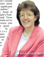  ??  ?? Rosie Cooper MP