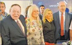  ?? Yossi Zeliger Israel Hayom ?? Sheldon Adelson and his wife, Dr. Miriam Adelson, were close with Israeli Prime Minister Benjamin Netanyahu and his wife, Sara.