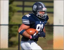  ?? / Berry College ?? Bryson Lamboy emerged as the Vikings’ leading defender this season, setting career highs in nearly every statistica­l category.