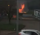  ??  ?? The fire hit the summer house at Carmunnock Primary School earlier this week