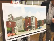  ?? Ben Lambert / Hearst Connecticu­t Media ?? The Greater Litchfield Preservati­on Trust presented a plan to convert the former Litchfield Judicial District courthouse into a new Town Hall earlier this year.