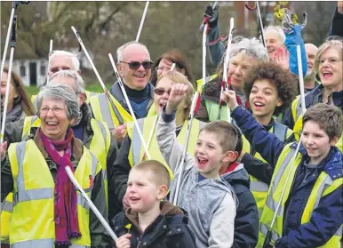  ??  ?? Lots of people took part in the Great British Spring Clean